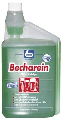 1 Liter | DR. BECHER Becharein Gläser Reiniger in 1 Liter - Dosierflasche