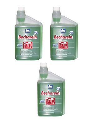 3 Liter | DR. BECHER Becharein Gläser Reiniger in 1 Liter - Dosierflasche