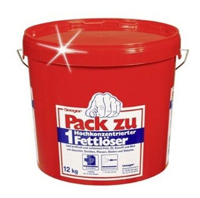 12 kg SEEGER Pack zu 1 Hochkonzentrierter Fettlöser | pH neutral | Eimer |