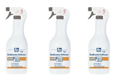 3 x DR. BECHER Bratkrusten Entferner | 1 Liter Sprüh Flasche | Kaltreiniger
