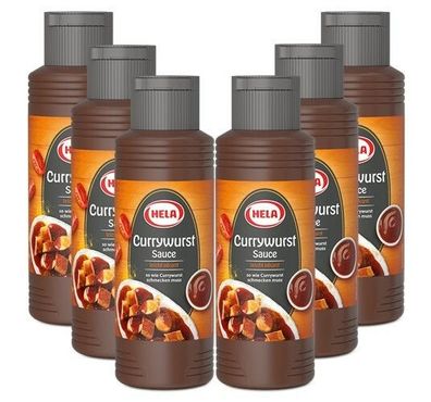 6 Hela leicht pikante Currywurst Saucen a 300ml ? Würzsauce für Currywust