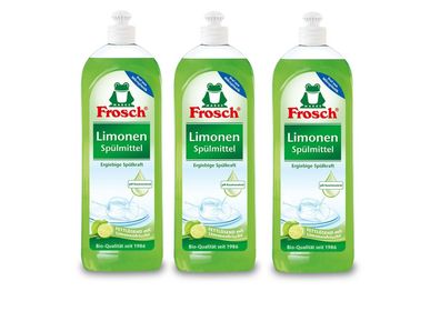 3 x Frosch Spülmittel a 750ml mit fettlösenden Limonen Extrakten ? vegan