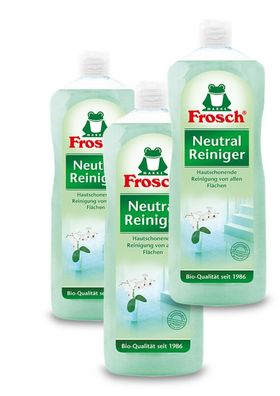 3 x Frosch Neutral Reiniger a 1,0 Liter ? Bio Qualität 1986 ? Allzweckreiniger