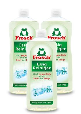 3 x Frosch Essig Reiniger 1,0 Liter ? Bio Qualität seit 1986 ? Allzweckreiniger