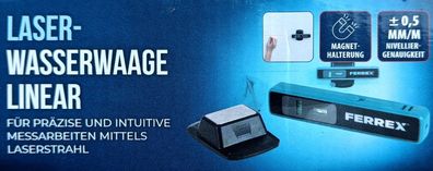 FERREX® LASER-WASSERWAAGE LINEAR | Präzise UND Intuitiv