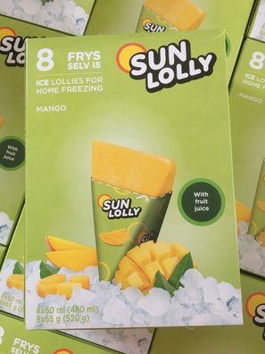 Sun Lolly Mango Wassereis ? 24 Eis a 60ml (1440ml) ?ohne Konservierungsstoffe
