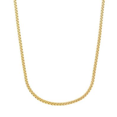 Collier - Silber 18K vergoldet - serpentine chain