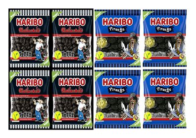 8 Tüten Haribo Lakritz a 175gr ? 4 Tüten Katinchen ? 4 Tüten Piratos