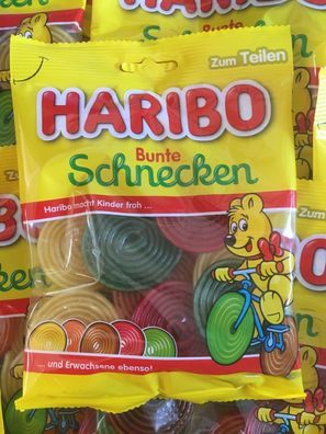 10 Tüten Haribo Bunte Schnecken a 160gr