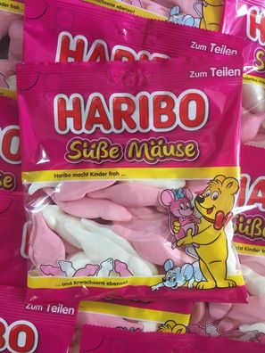20 Tüten Haribo Süße Mäuse a 175gr ? Himbeere und Zitrone-Orange