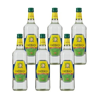 6x Don Diego Cachaca 40 % Vol. - 1 Liter Flasche Caipirinha