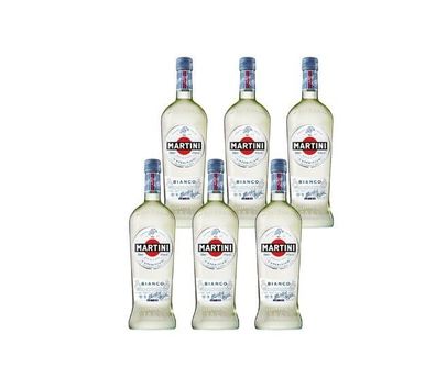 6x Martini BIANCO 14,4 % Vol. - 0,75 L Flasche Wermut
