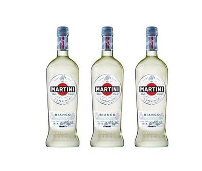 3x Martini BIANCO 14,4 % Vol. - 0,75 L Flasche Wermut