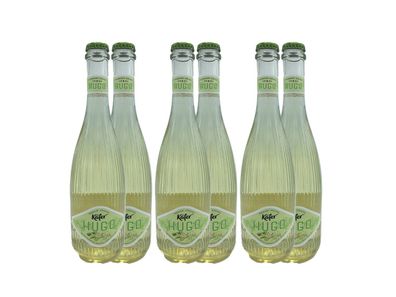 6x Käfer Hugo mit Holunderblüte + Limette 6,9 % Vol. in 0,75 L Flasche