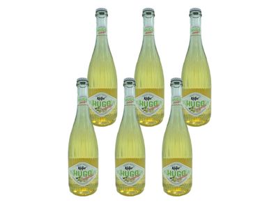 6x Käfer Hugo mit Holunderblüte + Limette Alkoholfrei in 0,75 L Flasche