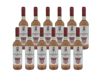12x Mirios Imiglykos Rosé Roséwein lieblich 11% Vol. - 0,75 L Flasche