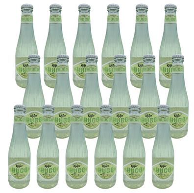 18x Käfer Hugo mit Holunderblüte + Limette 6,9 % Vol. in 0,2 L Flasche