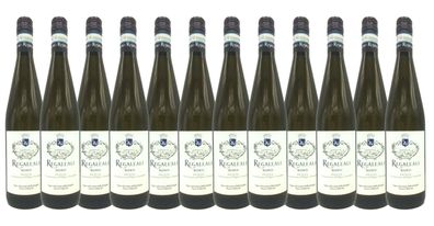 12x Regaleali Bianco Weißwein IGT trocken italienischer Landwein 12,5 % - 0,75L
