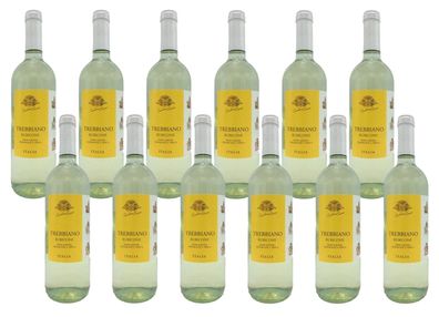 12x Casalina Di Siziano Trebbiano trocken Weißwein Sizilien 12 % - 0,75 L
