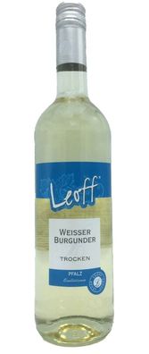 Leoff weißer Burgunder QBA trockener Qualitätswein Pfalz 11,5% - 0,75 L