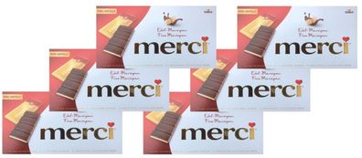 6x merci Edel-Zartbitterschokolade mit Edel-Marzipan Füllung