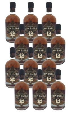 12x Don Pablo Premium Rum 40 % Vol. - 0,7L Flasche Premium