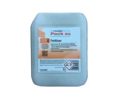 SEEGER Pack zu 8 - Fettlöser | rasant wirksam | 5 Liter – Kanister