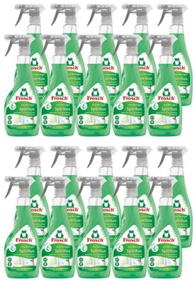 20 x Frosch Spiritus Glas-Reiniger a 500ml streifenfreie Glasreinigung