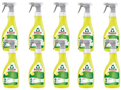 10 x Frosch Citrus Dusche & Bad Reiniger a 500ml ? Sprühflasche zitronenfrisch