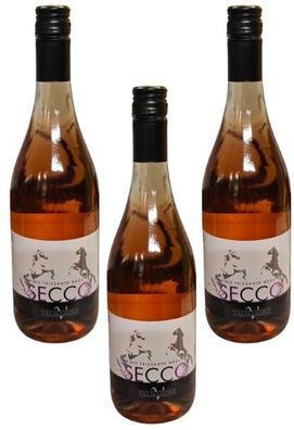 3x Valmarone Vino Secco Frizzante ROSATO 10,5% - 0,75L
