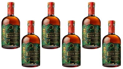 6x Don Papa Masskara Rum 40 % Vol. - 0,7L Flasche