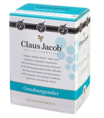 Claus Jacob Grauburgunder QbA Weißwein trocken 12,5% - 5 L BIB