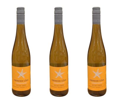 3x Claus Jacob Edition Terroir Chardonnay Urmeer Löss - Exquisit 12%- 0,75 L