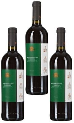 3x Casalina Di Siziano Montepulciano d´Abruzzo DOC Rot 12 % Vol. - 0,75 L
