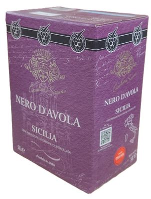 Casalina Di Siziano Nero d`Avola Terre Siciliane RoT 13 % Vol. - 5 Liter BIB