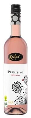 Käfer Bio Primitivo Rosato, Rosé, trocken, vegan - 0,75 L Flasche