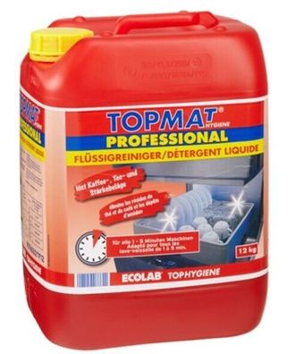 Ecolab Topmat Professional Flüssigreiniger 12kg Kanister - Stark und Effizient