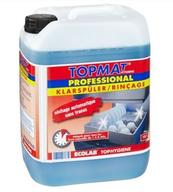 Ecolab Topmat Professional Klarspüler 10L Kanister - Stark und Effizient
