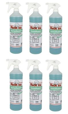 6 Liter | SEEGER Pack zu 7 - Streifenfrei | Glas, Edelstahl | Sprühflaschen