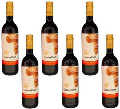 6x Golden Kaan Cabernet Sauvignon Rotwein trocken - 0,75 L