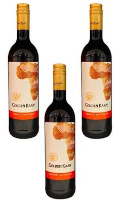 3x Golden Kaan Cabernet Sauvignon Rotwein trocken - 0,75 L