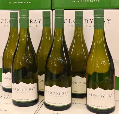 6x Cloudy Bay Sauvignon Blanc Neuseeland Marlborough Weißwein trocken 0,75L