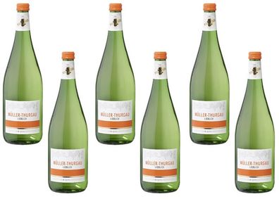 6x Landhaus Müller Thurgau Weißwein lieblich - 1 Liter