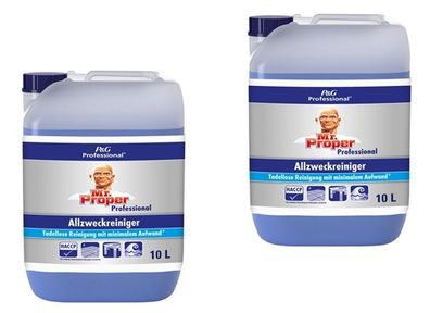 2x Mr. Proper Professional Allzweckreiniger - Ocean im 10 Liter Kanister