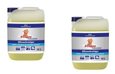 2x Mr. Proper Professional Allzweckreiniger - Lemon im 10 Liter Kanister