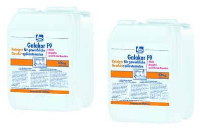 2x 12 kg | DR. BECHER Galakor F9 Geschirreiniger - stark alkalisch