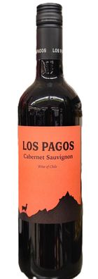 Los Pagos Cabernet Sauvignon - 0,75 L Flasche Kraftvoller Rotwein aus Chile