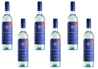 6x Casal Garcia Vinho Verde Weißwein Portugal Halbtrocken - 0,75 Liter