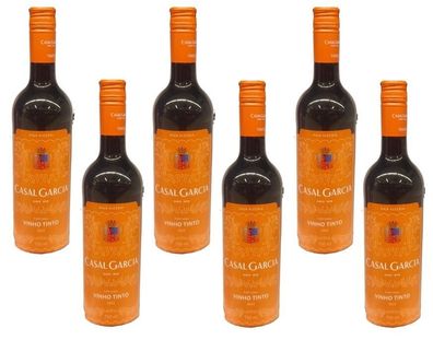 6x Casal Garcia Vinho Vinho Tinto Rotwein Portugal Trocken - 0,75 Liter