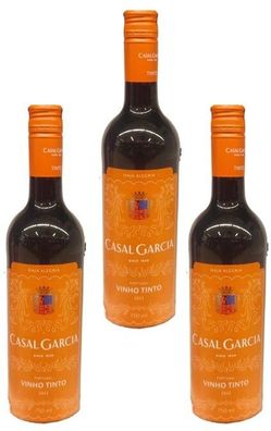 3x Casal Garcia Vinho Vinho Tinto Rotwein Portugal Trocken - 0,75 Liter